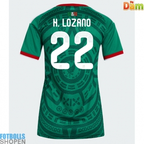 Billiga Mexiko Hirving Lozano #22 Hemmatröja Dam VM 2026 Kortärmad